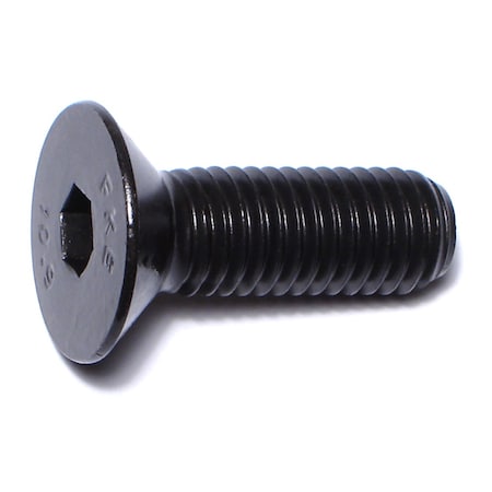 Midwest Fastener M10-1.50 Socket Head Cap Screw, Flat, Black Oxide Steel, 30 mm Length, 4 PK 76051